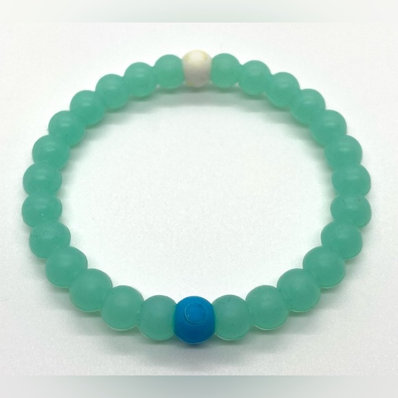 LOKAI Medium Translucent Lt Aqua Blue/Sea Green Rare Bracelet Gorpcore Summer - Picture 1 of 4